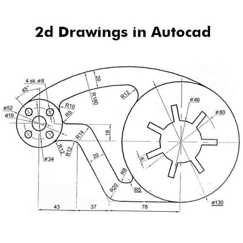 Học cơ khí | Bài tập thực hành AutoCAD 2D